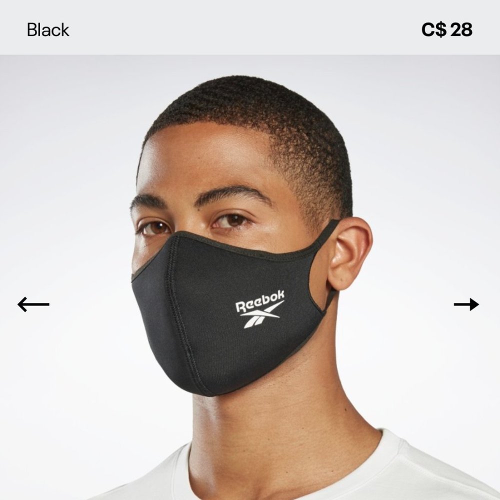 Brand New Authentic 3pcs Reebok Face Masks!!
